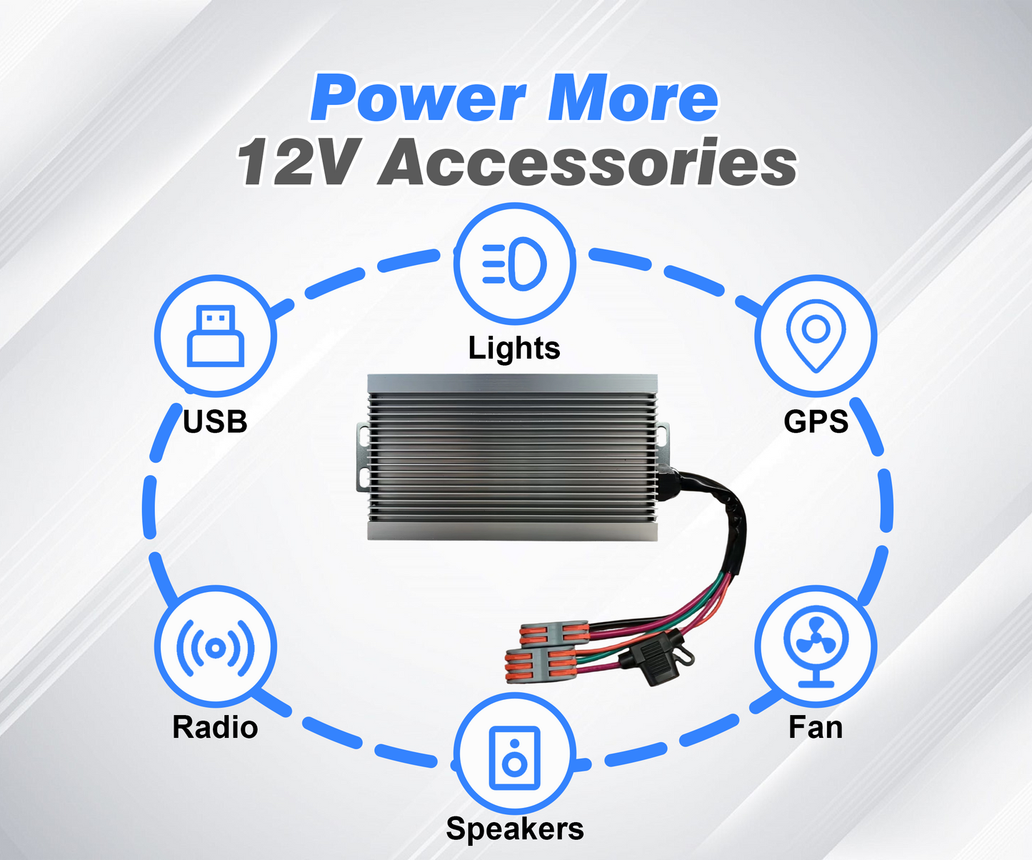Golf Cart Voltage Reducer 25A 300W